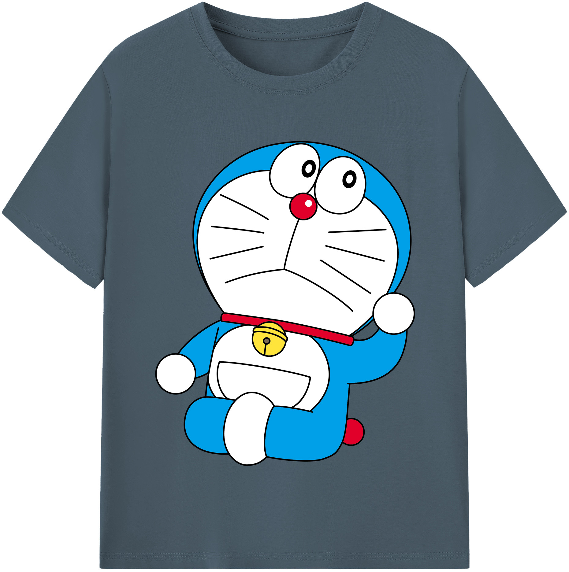 （画像用） ドラえもん Doraemon 綿100％半袖Tシャツ（フロントプリント）